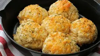 Печенье Copycat Red Lobster с сыром чеддер и чесноком, с самоподнимающейся мукой (печенье Easy Drop)