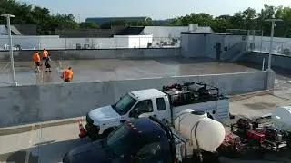 Chicago parking garage pressure washing