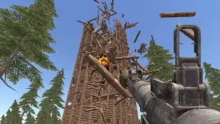 Survival Simulator | Construction stability test with Rocket Launcher