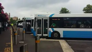 SCANIA SOLAR bus Translink Ulsterbus Foyle 829 arriving at Derry ~ Londonderry.