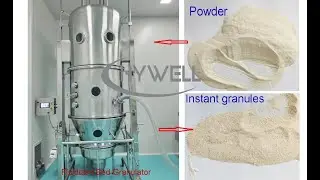 Fluidized Bed Granulator for Fiber Drink Instant Granules