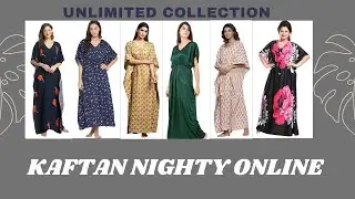 Kaftan Nighty Online Collection / Amazon Kaftan Nighty / Nightwear Suit