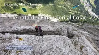 Ferrata dei Finanzieri al Colac. Dolomiti, Alba di Canazei