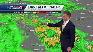 Kansas City seeing widespread downpours on radar Tuesday, afternoon thunderstorms possible