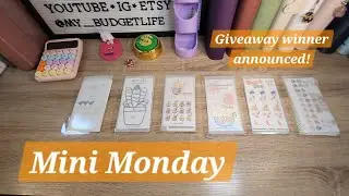 Mini Monday | Giveaway winner announced‼️ | Freebies | Low income savings challenge 💰
