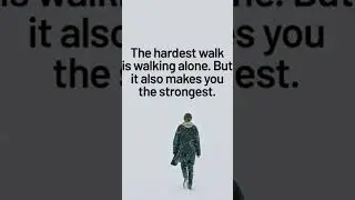 Walking alone sometimes teach you many things #walking #lifelessons