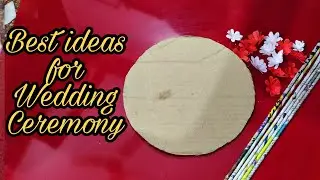Best out of waste ideas | Engagement ring tray ideas | wedding tray decoration ideas