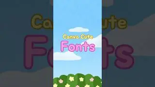Canva cute fonts 💕 #canva