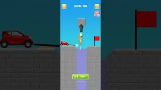 Draw Bridge Game | Level 105 #shorts #gameplay #androidgames