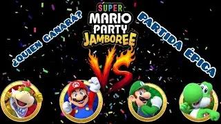 Tuki VS CamiFoncho VS Yosho VS (un bot) - Super Mario Party Jamboree