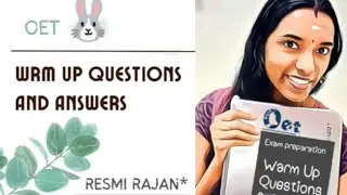 Oet all possible Warm up  Questions and answers🖋️