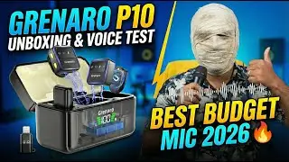 Grenaro P10 Wireless Mic Unboxing & Voice Test | Best Budget Mic for YouTubers 2026 🔥