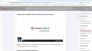 Zo ziet de Online Training Metatarsalgie voorvoetpijn van Voetentraining eruit