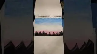 My first oil painting #art #unique #shortsvideo #funwithhargundbd