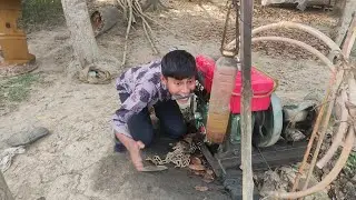 Village  Old Boy New Cello Machines State. diesel engine Start up  Around  Skills  Life.