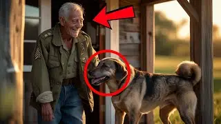 Veteran weint, als der Hund, den er im Krieg gerettet hat, pl&ouml;tzlich vor seiner T&uuml;r steht