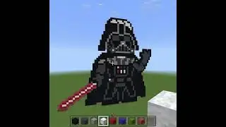 DARTH VADER PIXEL ART IN MINECRAFT!!!!