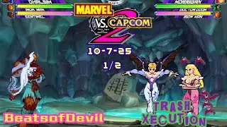 MvC2 BeatsofDevil (Дхалсим/Айронмен/Сентинел) против Trash Xecution (Морриган/Доктор Дум/ИМ) 1007...