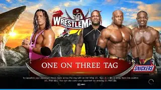 WWE Wrestlemania Hitman Vs The Hurt Business Team, Bobby Lashley, Shelton Benjamin, MVP 2k22