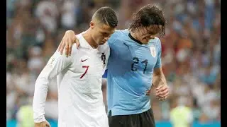 Edinson Cavani: Cristiano Ronaldo carries injured star off