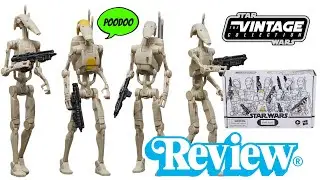 Star Wars The Vintage Collection Battle Droid Army Builder 4 Pack Review