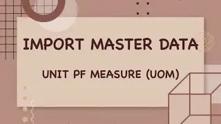 IMPORT MASTER DATA - Unit of Measure (UOM) - ODOO 14