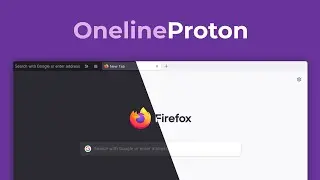how to set OneLineProton for firefox