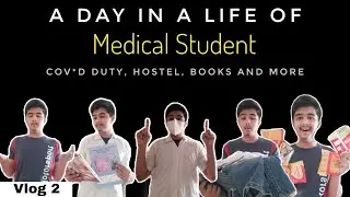 A Day In A Life Of Medical Student | Vlog 2 |Hostel Life In Medical College| Cov*d Duty,Books & More