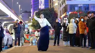 藏族姑娘《金匙起舞》🌹Tibetan dance 💖  tibetan guozhuang dance💖tibetan song💖