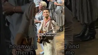 Jordan Fisher smiling at me🥹😱🫣😍 #newyork #broadway #musical #hadestown #celebrity