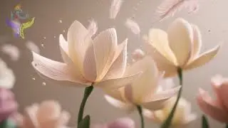 Light Touch: Delicate Piano Music for Relaxation | Swaying Flower Petals & Pollen 🌸🎹✨