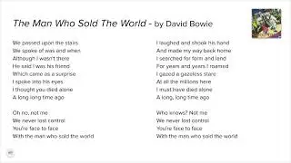 the man who sold the world