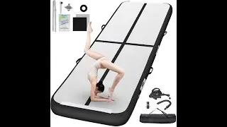 Review: FBSPORT Inflatable Air Track Gymnastics Mat  - 4/8 Inch Thickness