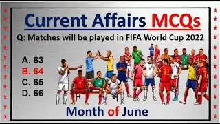 Most Important world current affairs mcqs of june 2022