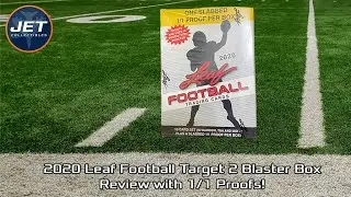 2020 Leaf Football Target 2 Blaster Box Review with 1/1 Proofs!