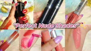 💄 Top Affordable Nude Lipsticks You Must Try | Swatches @Beautybuzzshagufta 
