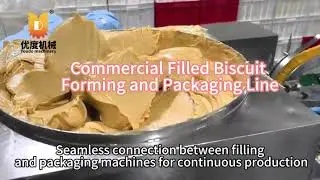 Commercial Filled Biscuit Forming and Packaging Line#business #machine #factory #bakeryequipment