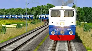 PUSHPAK WDP3A HIGH SPEED PARADE IN INDIAN TRAIN SIMULATOR