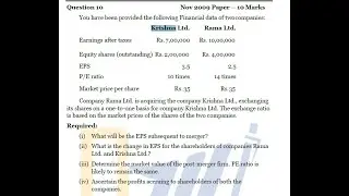 JCE_MBA_M, A & CR - Exchange Ratio - Lec 2