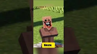 The little villager broke his leg in Minecraft #shorts #minecraft