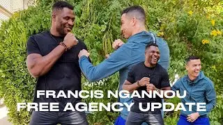 Francis Ngannou update: meeting Cristiano Ronaldo, Free Agency, boxing & Deontay Wilder & more!