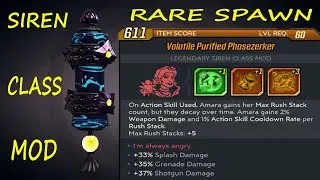 BL3 - Volatile Purified Phasezerker + Splash Damage + Grenade Damage + Shotgun Damage
