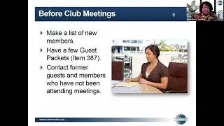 Vice president membership training