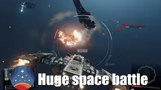Starfield: Huge space battle