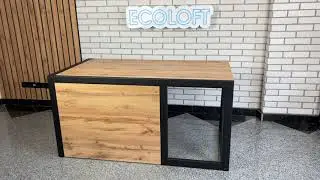 Стіл керівника в стилі лофт EcoLoft Ермонт