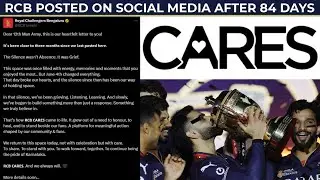 RCB is BACK on Social Media | What is RCB Cares | RCB's statement on stampede | IPL