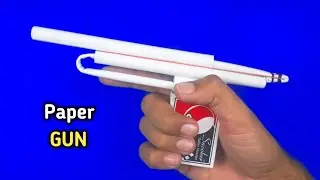 How to make a Paper Pistol - FAST and Simple Tutorial | Easy Paper Gun That Shoots