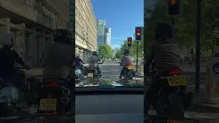 Funny Motorcycle Moments at Traffic Lights in Central London
