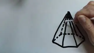 Dibujar una pir&aacute;mide hexagonal