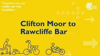 Cycle routes in York - Clifton Moor to  Rawcliffe Bar via Rawcliffe Lake